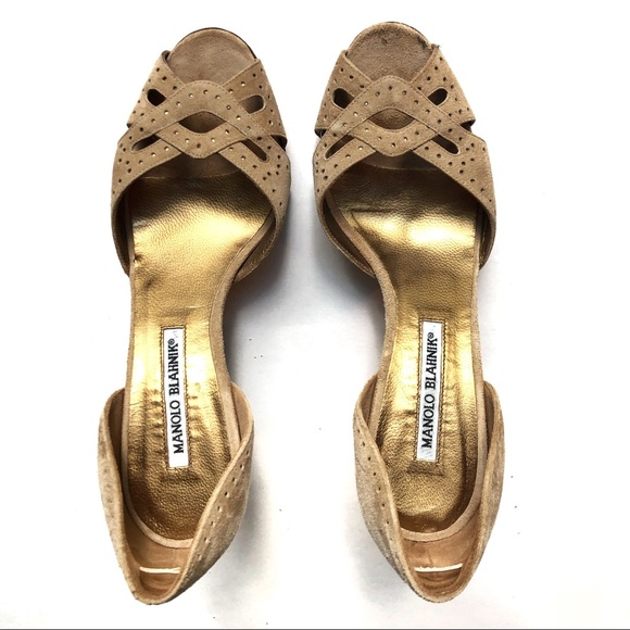 Manolo Blahnik Shoes - Manolo Blahnik Suede Sandal